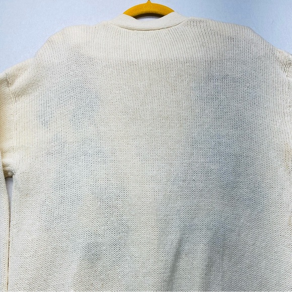 Vintage Button Up Large Cardigan Sweater Embroidered Floral Cottagecore Grandma - Picture 10 of 14